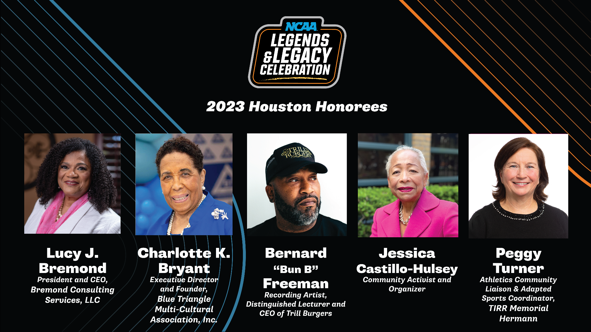 NCAA names Men’s Final Four Houston 2023 Legends and Legacy Community Award recipients