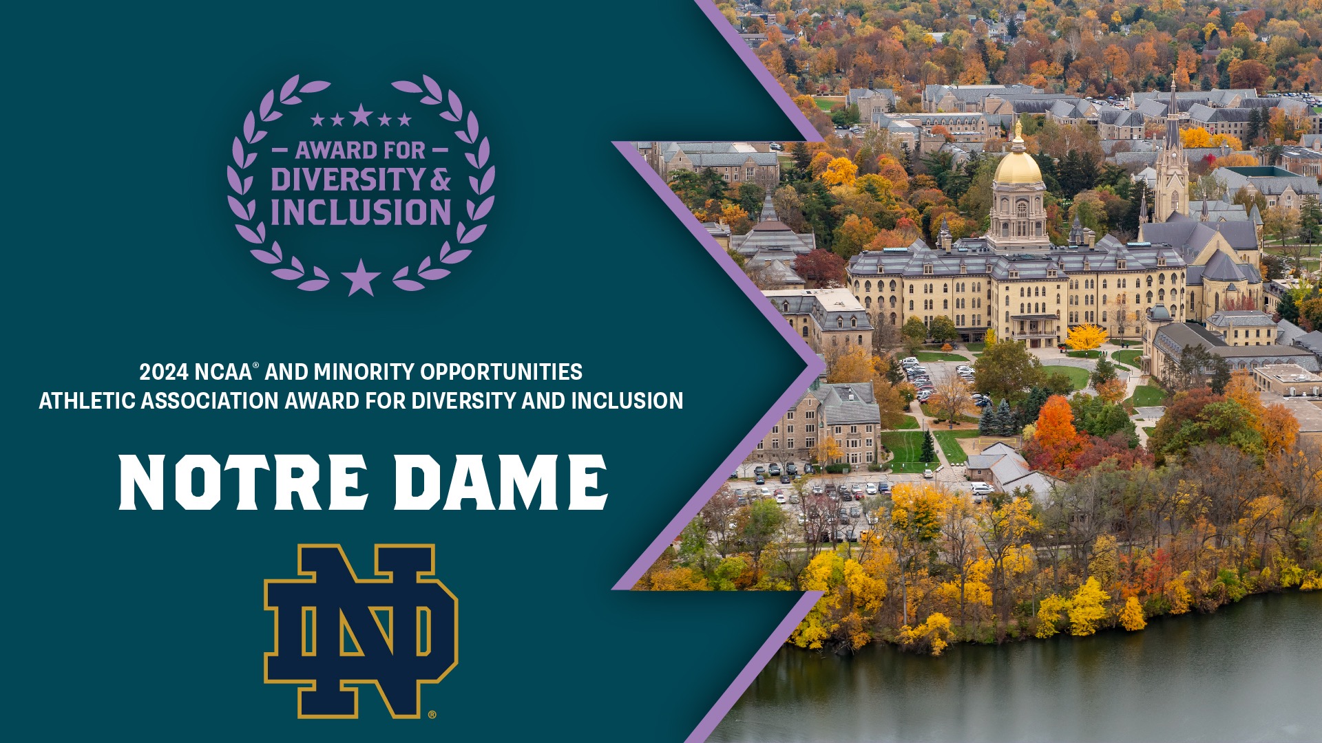 Notre Dame earns 2024 NCAA/MOAA Diversity and Inclusion Award