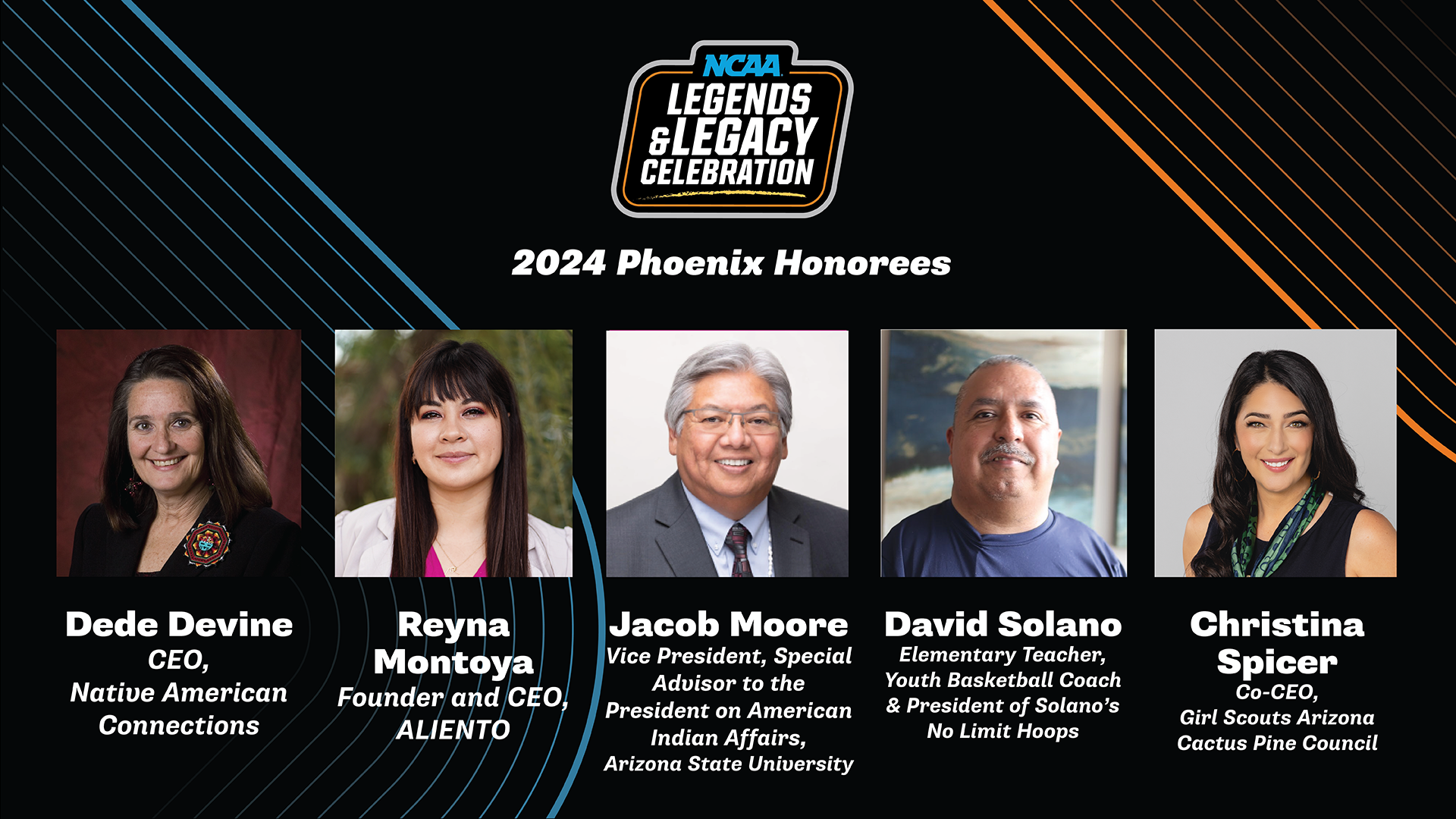 NCAA names Men’s Final Four Phoenix 2024 Legends and Legacy Community Award recipients