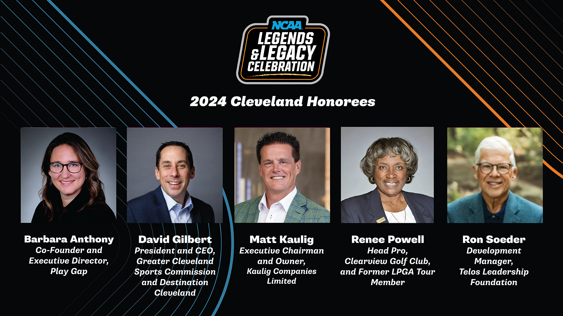 NCAA names Women’s Final Four Cleveland 2024 Legends and Legacy Community Award recipients