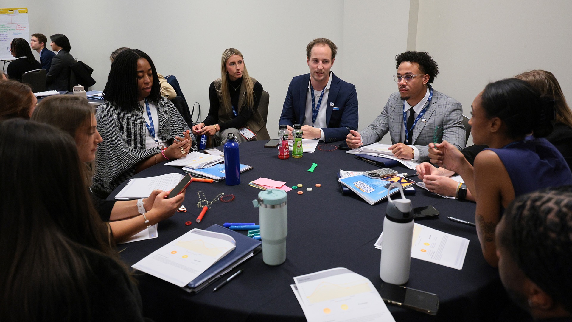 The seminar stressed the importance of connecting with peers in the same stage of their careers.