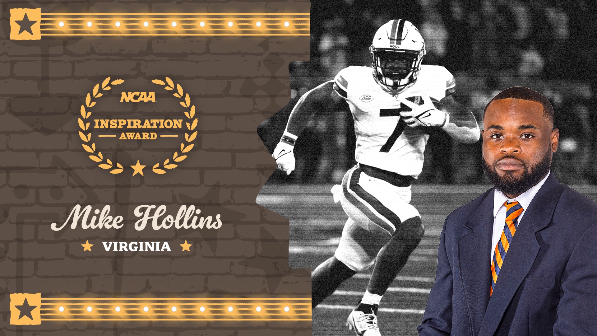 Mike Hollins overcomes tragedy, named 2025 NCAA Inspiration Award recipient