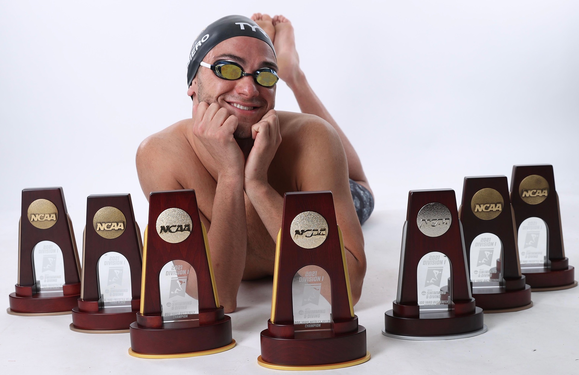 Nick Albiero had a highly successful college swimming career, earning two NCAA Division I championship titles and 28 All-America honors.