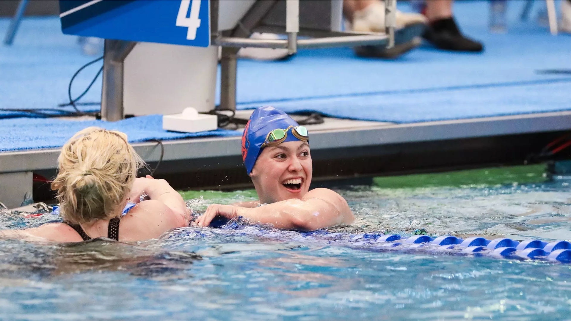 Alexandra Turvey in Pool (Photo courtesy of Pomona-Pitzer)