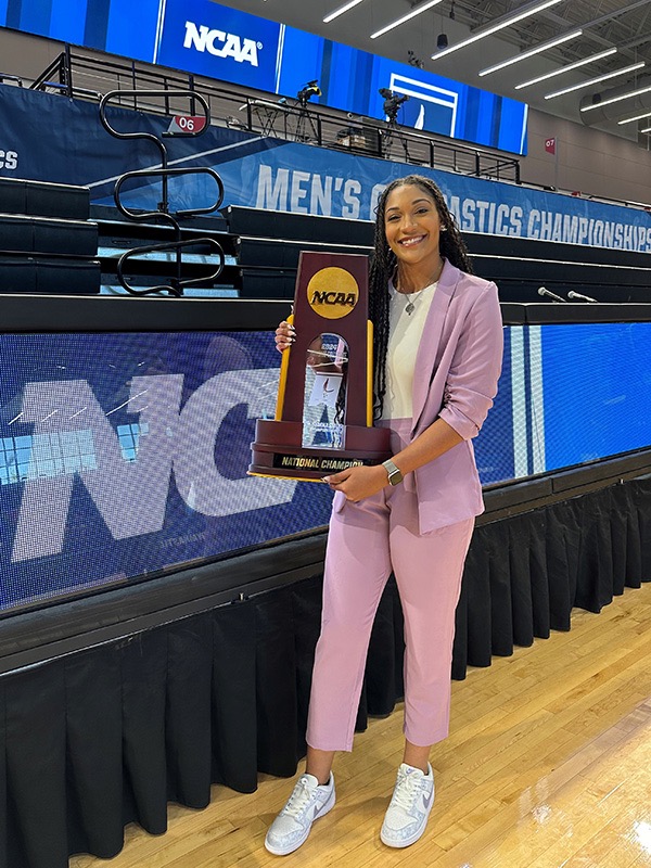 Rice became an NCAA women's basketball postgraduate intern in 2020. During the internship, she helped orchestrate operations for the women's basketball championships.