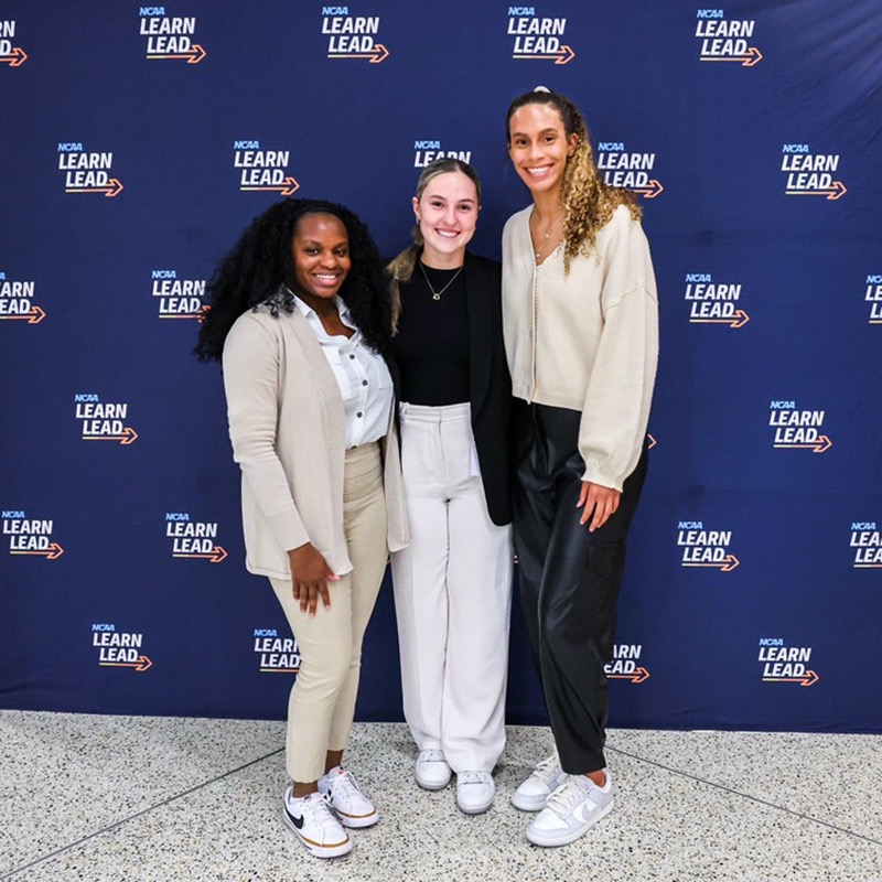 Tillman and her NCAA colleagues pose during a leadership development event. 