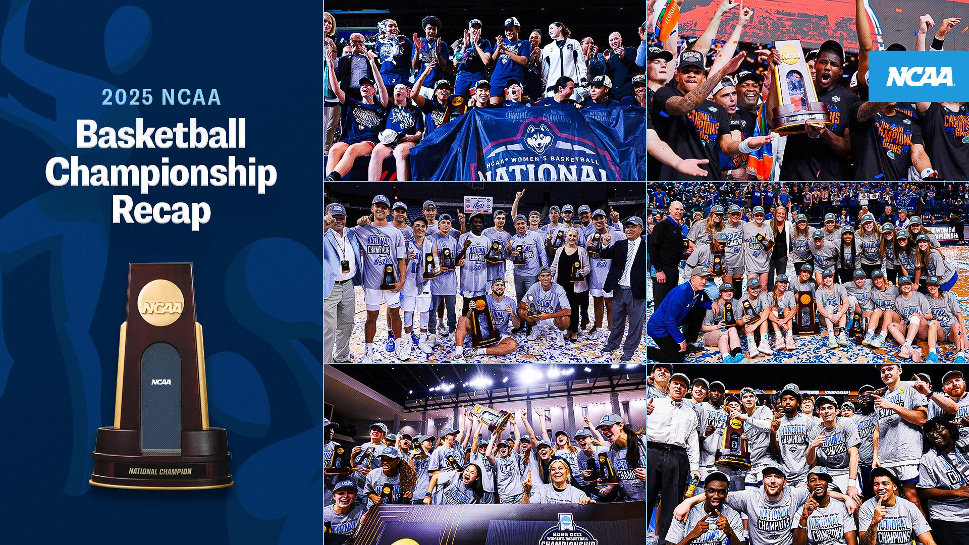 Record crowds, rising ratings and resurgent champions highlight 2025 NCAA basketball championships
