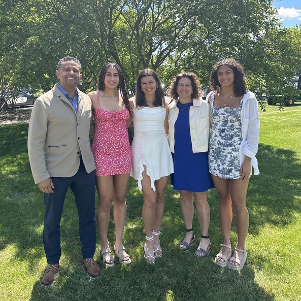 The Brown family gathers at Olivia's graduation from Valparaiso. (Photo courtesy of Olivia Brown)