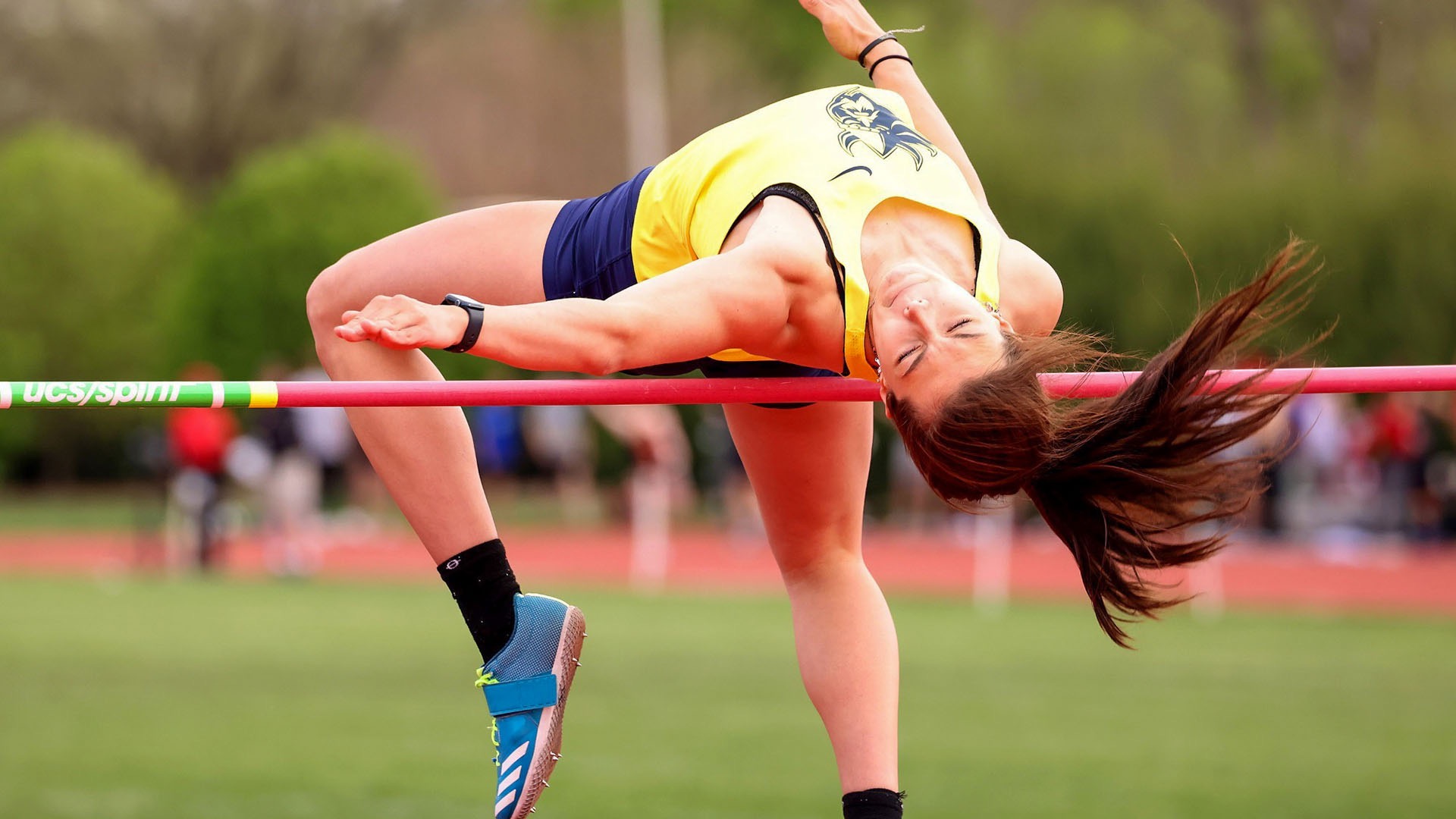 What can’t Augustana (South Dakota) swimmer and high jumper Bryn Greenwaldt do?