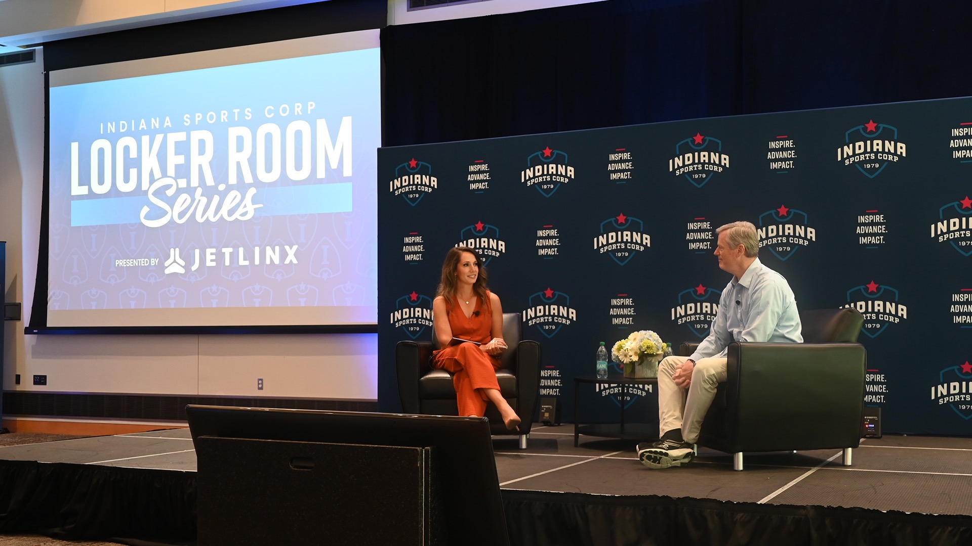 Cronin returns to the NCAA to interview President Charlie Baker ten years after her postgraduate internship.