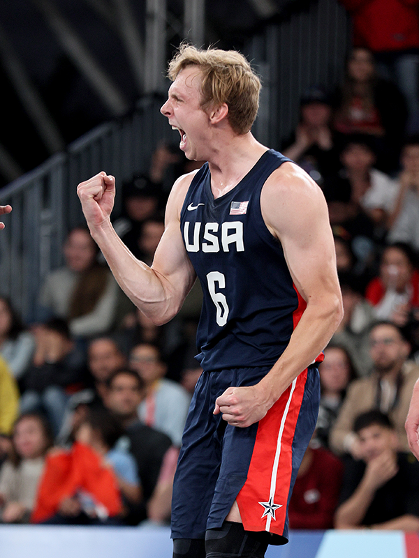 Canyon Barry comes from a distinguished basketball family but is the first member of his clan to play in the Olympics. (Photo by Getty Images)