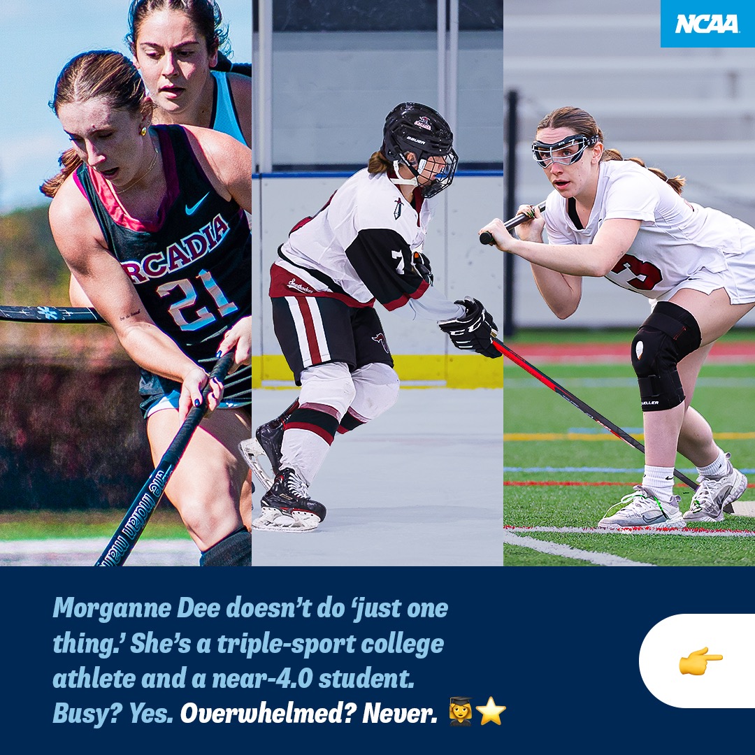 Morganne Dee doesn't do just one thing.' She's a triple-sport college athlete and a near-4.0 student. Busy? Yes. Overwhelmed? Never.
