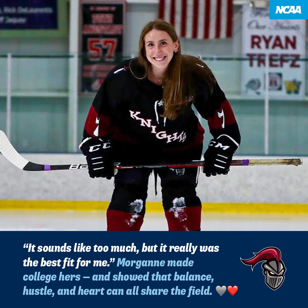 "It sounds like too much, but it really was the best fit for me." Morganne made college hers - and showed that balance, hustle, and heart can all share the field.