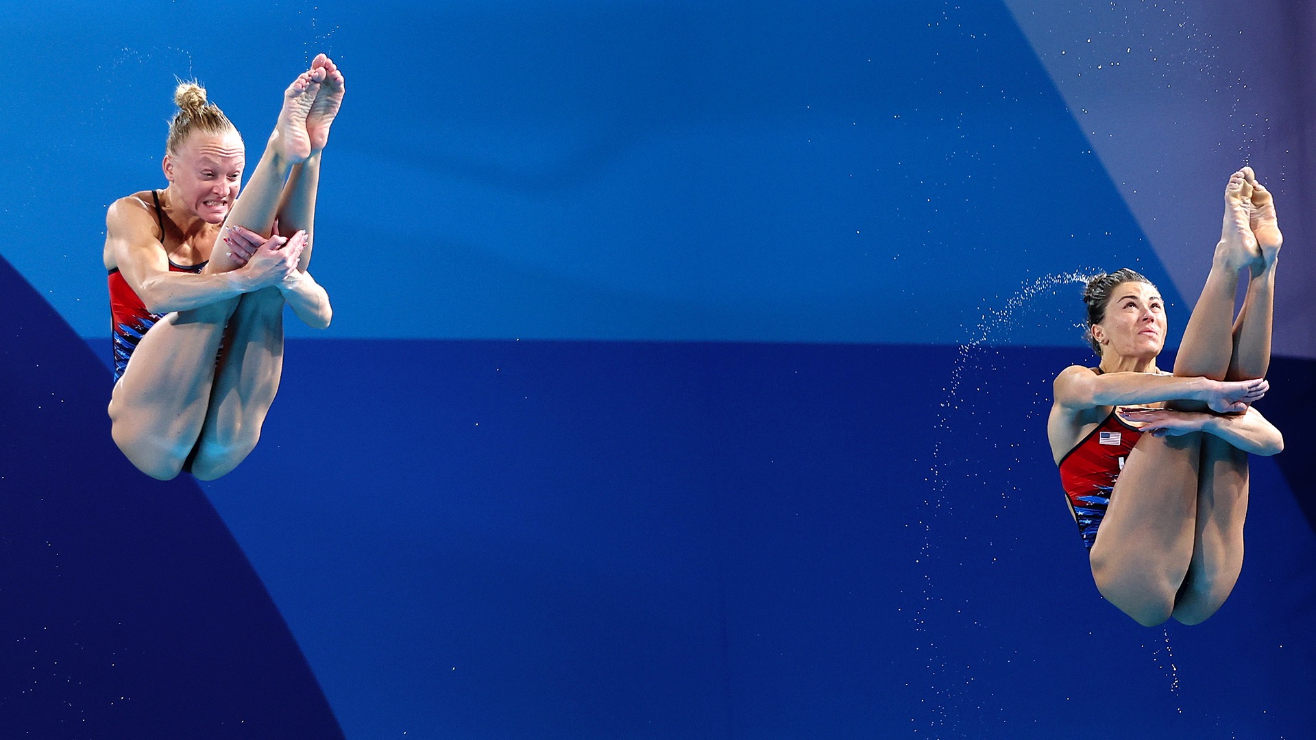 Cook (right) and Bacon won a silver medal in the 3-meter synchronized diving competition at the 2024 Paris Olympics