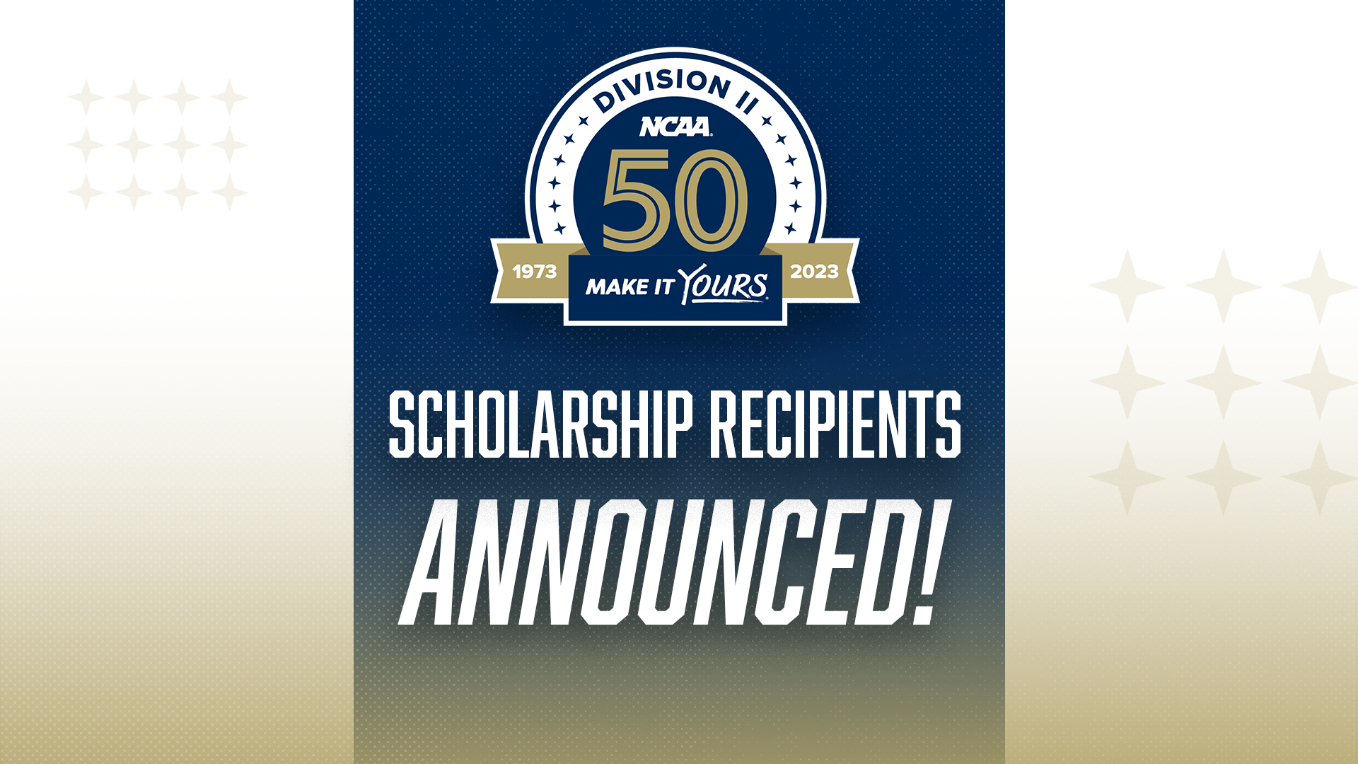 Division II announces student-athlete recipients of 50th Anniversary Scholarship