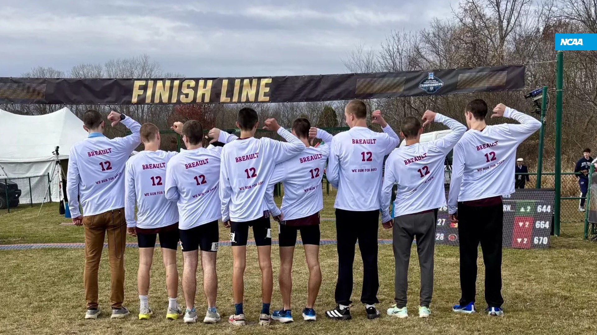Franklin Pierce Freshman David Breault Inspires Cross-Country Team With Courage On and Off the Course