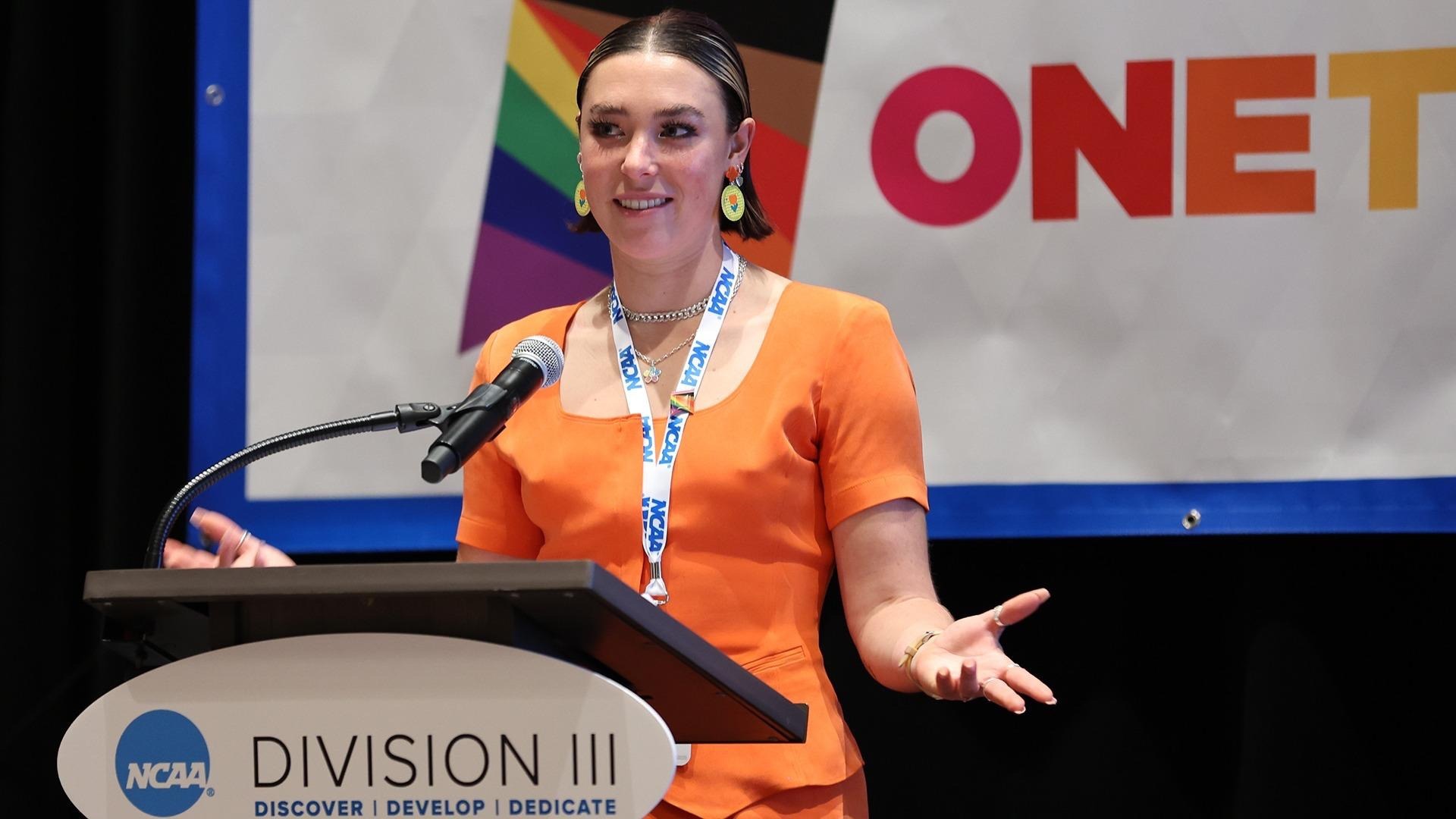 An advocate on and off the pitch: Catching up with Elise Morris, DIII LGBTQ award winner