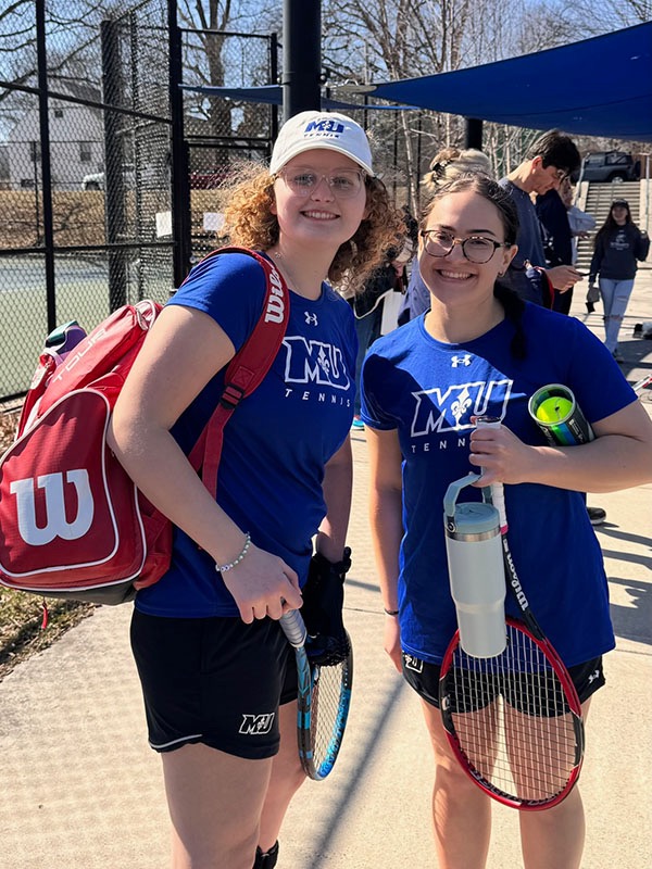 Loiseau's doubles partner, Lily Plotkin, encouraged her when she had last-minute doubts about playing tennis again.