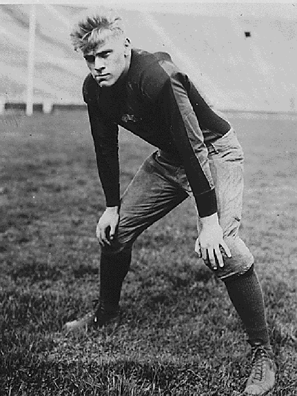 Gerald Ford played on two national championship football teams at Michigan