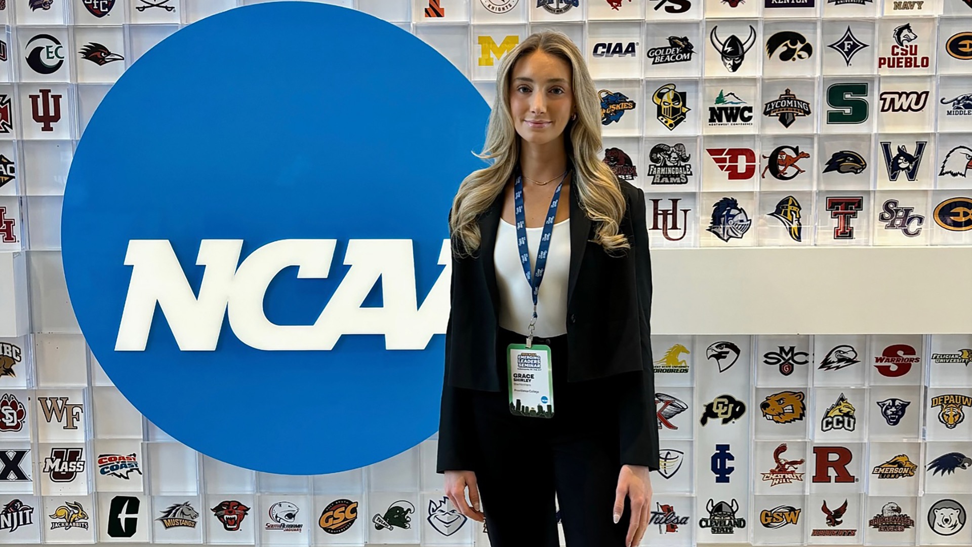 Shirley attended the 2025 NCAA Emerging Leaders Seminar, where she explored how mental health counseling intersects with leadership in college athletics. (Photo courtesy of Shirley)