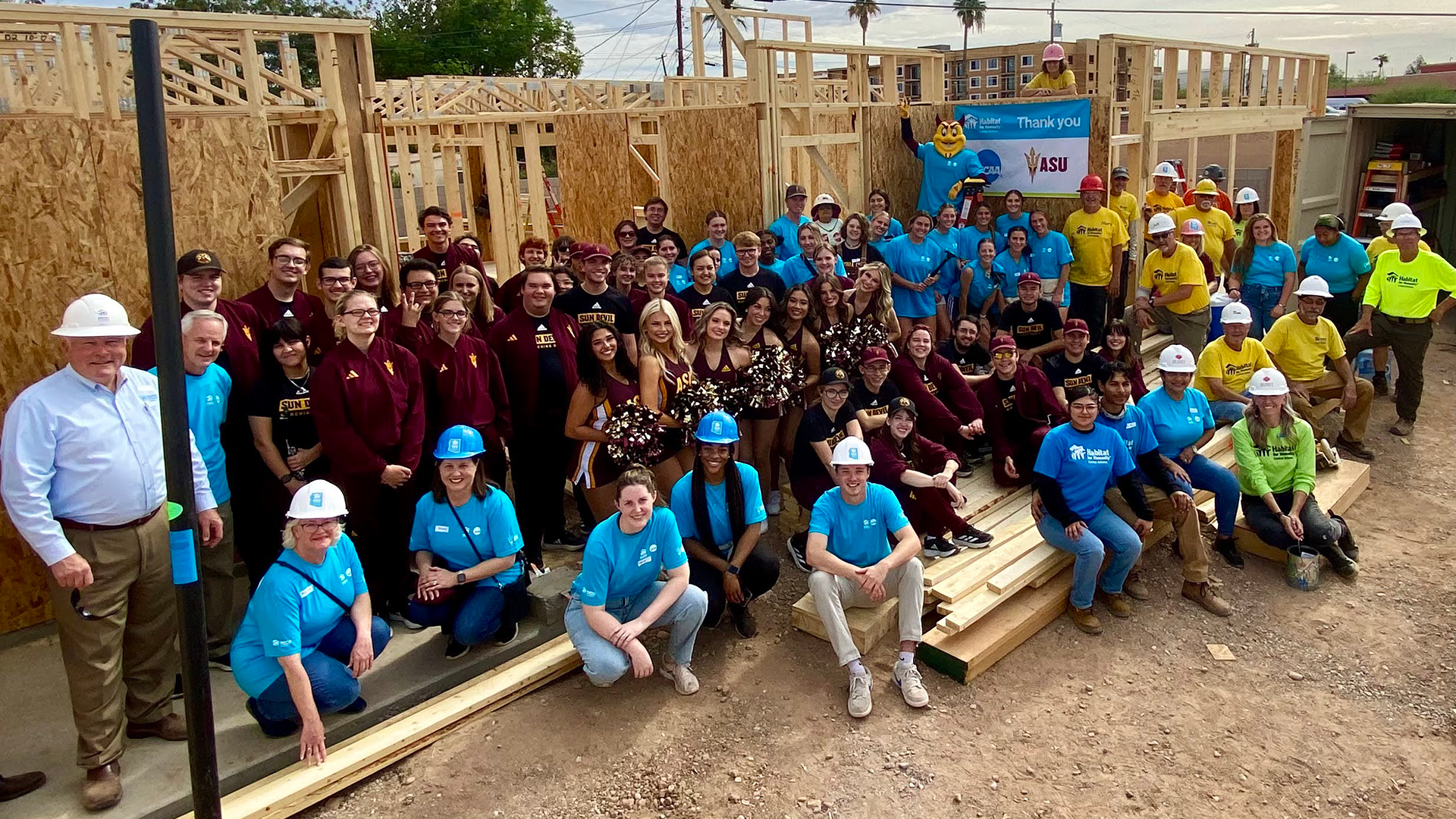 Sun Devils give back to community through NCAA-sponsored Habitat for Humanity build