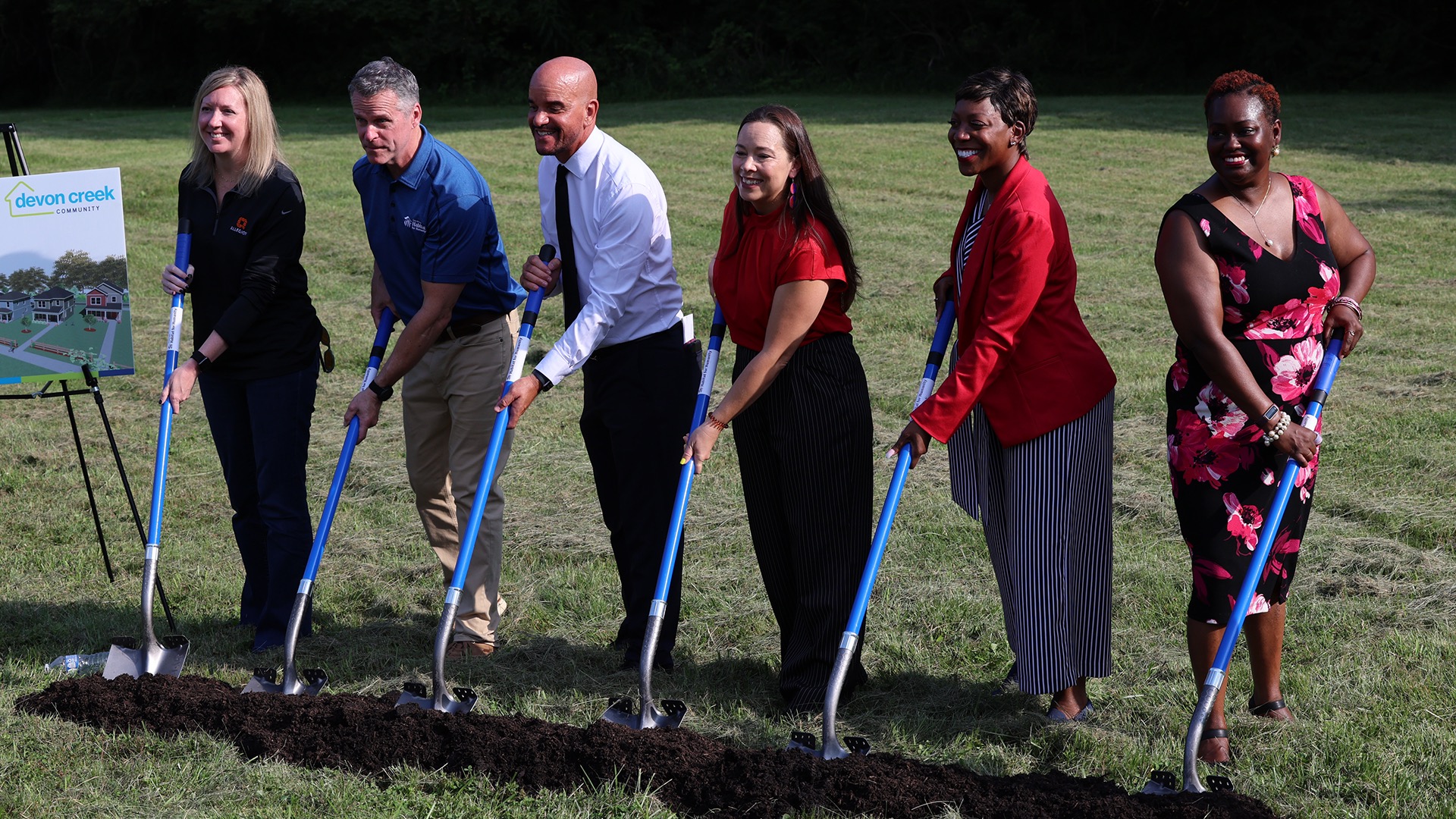 Habitat for Humanity Devon Creek Community ground breaking.
