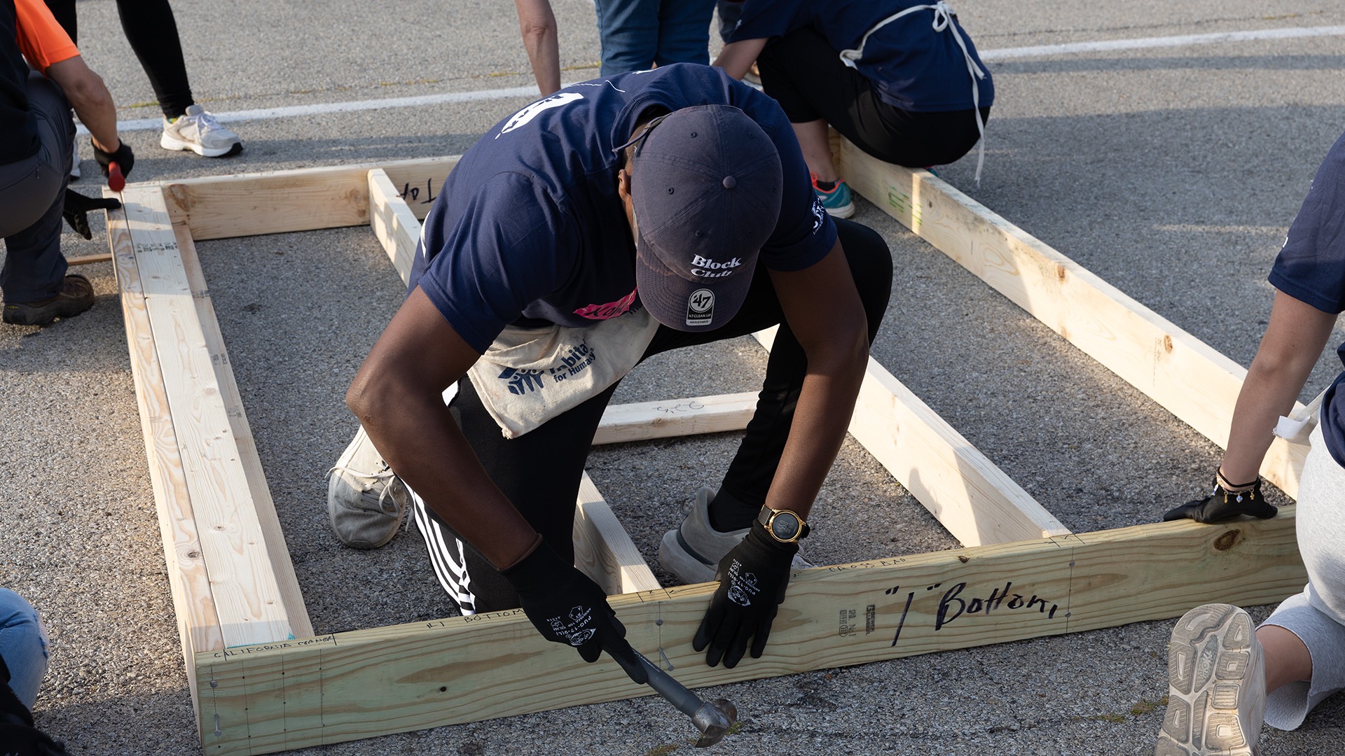The Habitat for Humanity volunteer efforts were a part of a larger initiative funded by a $500,000 investment from the NCAA.
