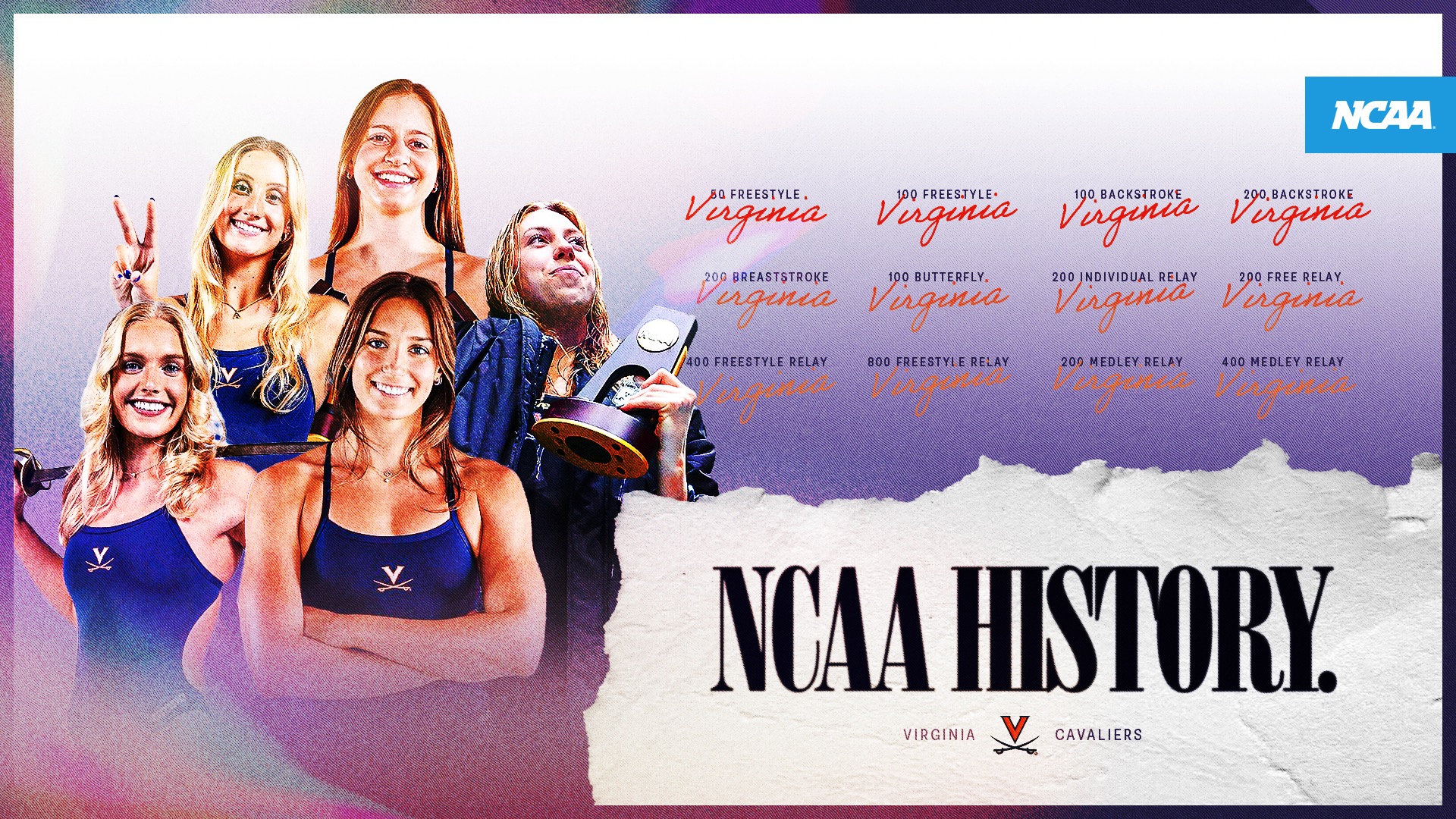 By the numbers: The recent dominance of Virginia in NCAA women’s swimming