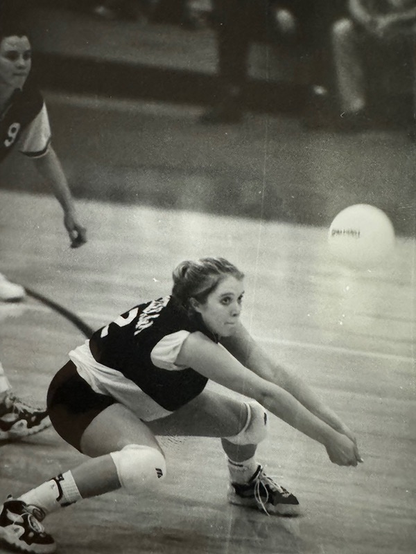 Holly Lamb playing for West Texas A&M in the late '90s
