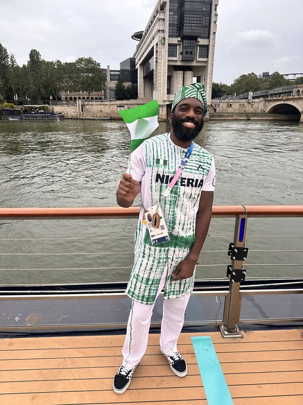 Nigerian pride: "It feels like I'm representing everyone throughout my whole life when I put that green, white, green on my chest."