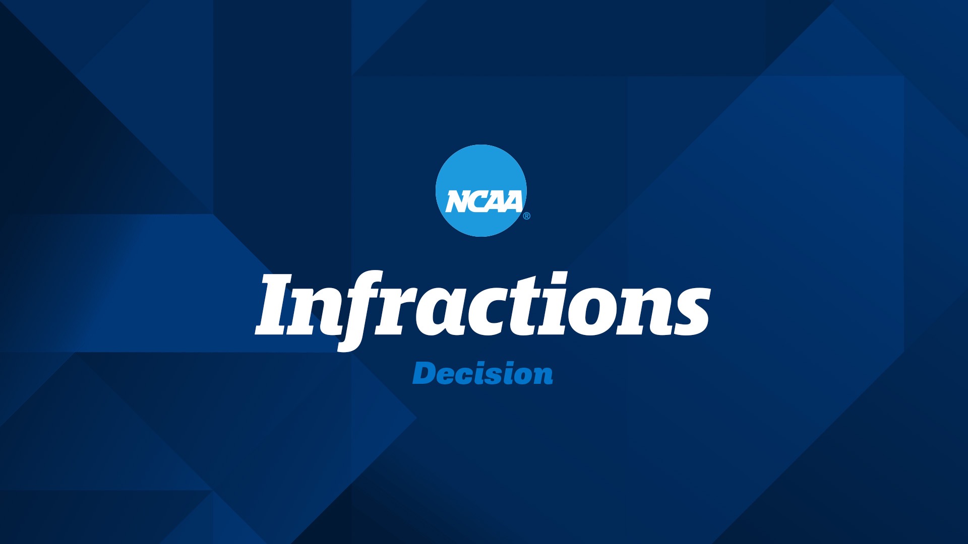 Infractions Decision