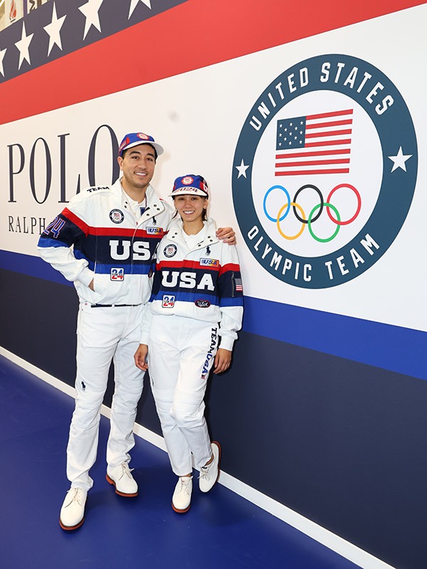 Married life: Kiefer and Gerek Meinhardt, Notre Dame graduates, not only trained for the Olympics together, but they also attend medical school together.