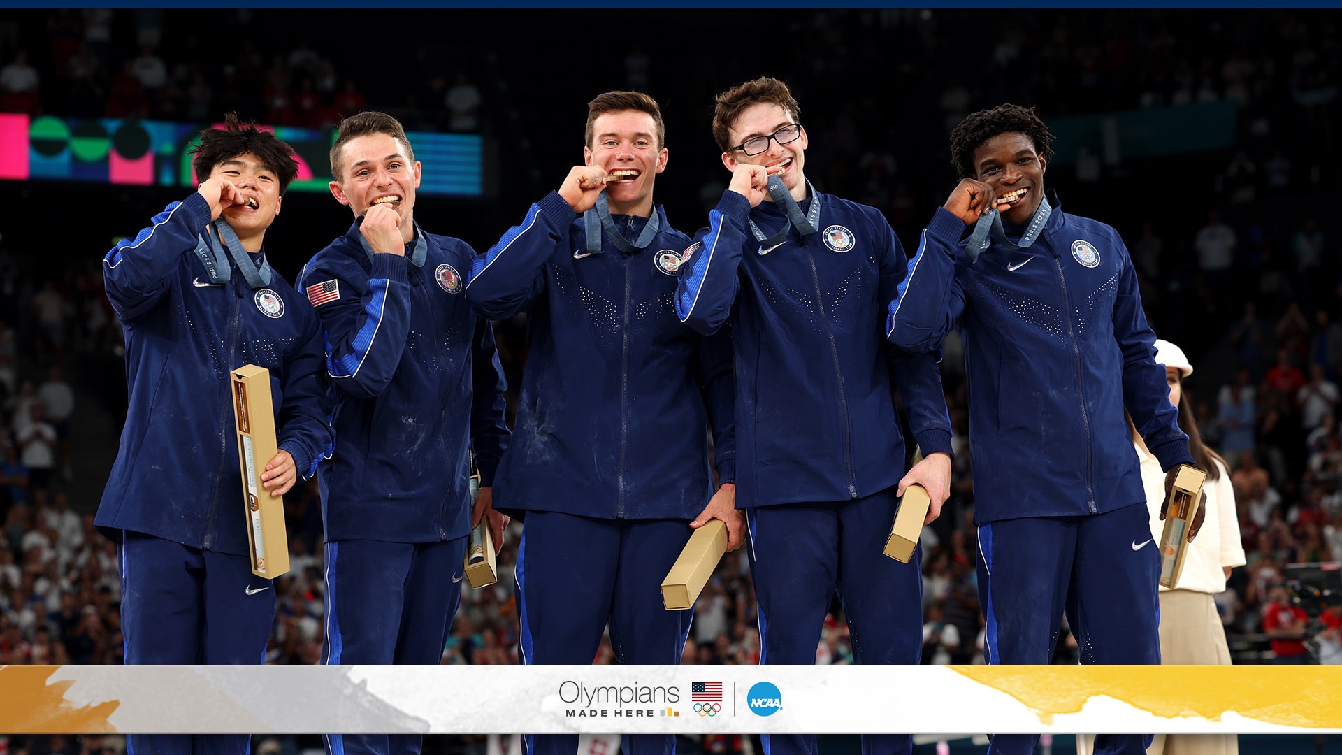 NCAA champions snap Olympic men’s gymnastics drought