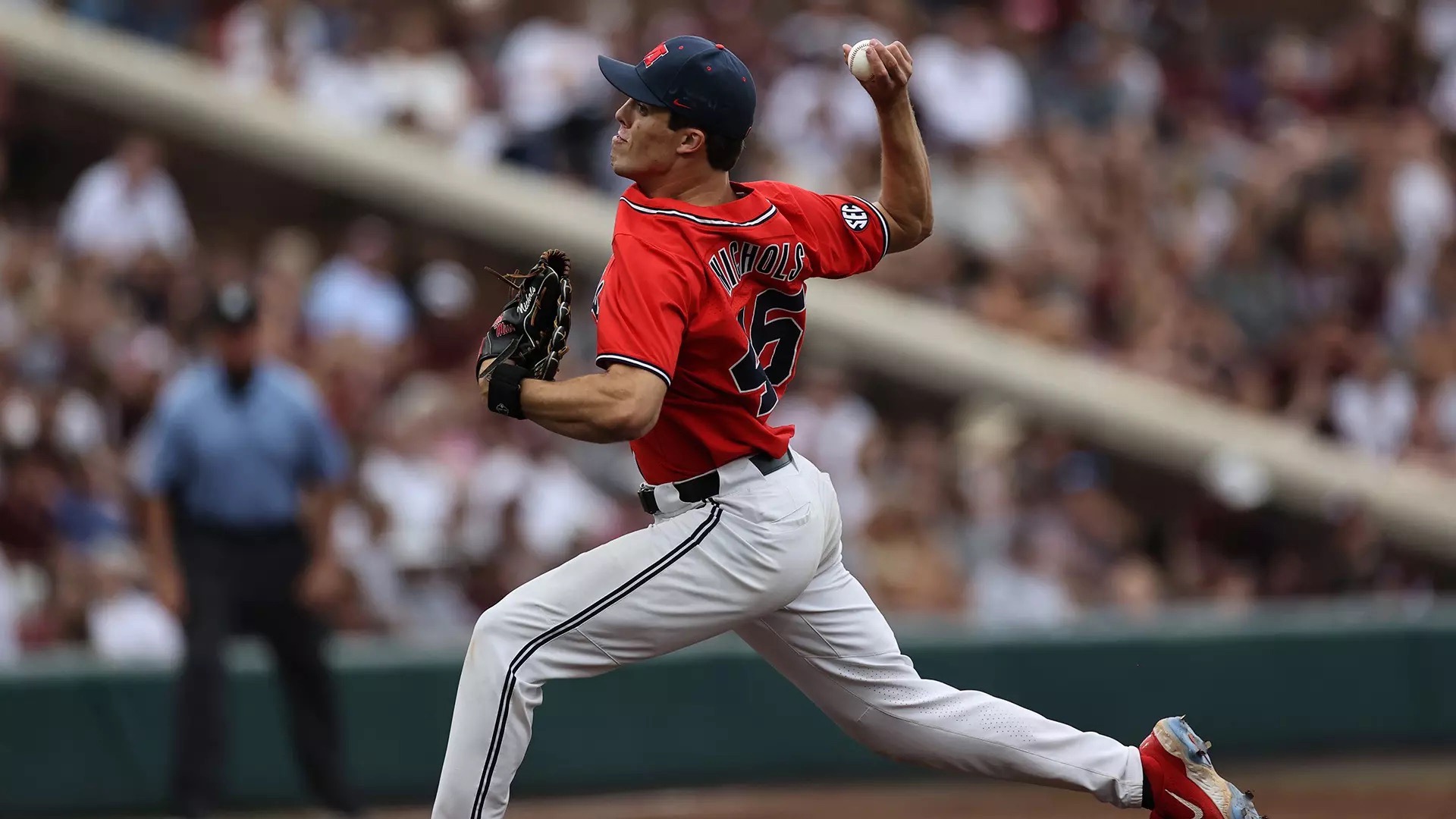 Nichols was selected in the 2025 MLB Draft by the Tampa Bay Rays and plans to pursue a career in medicine after baseball is over. (Photo courtesy of Ole Miss) 