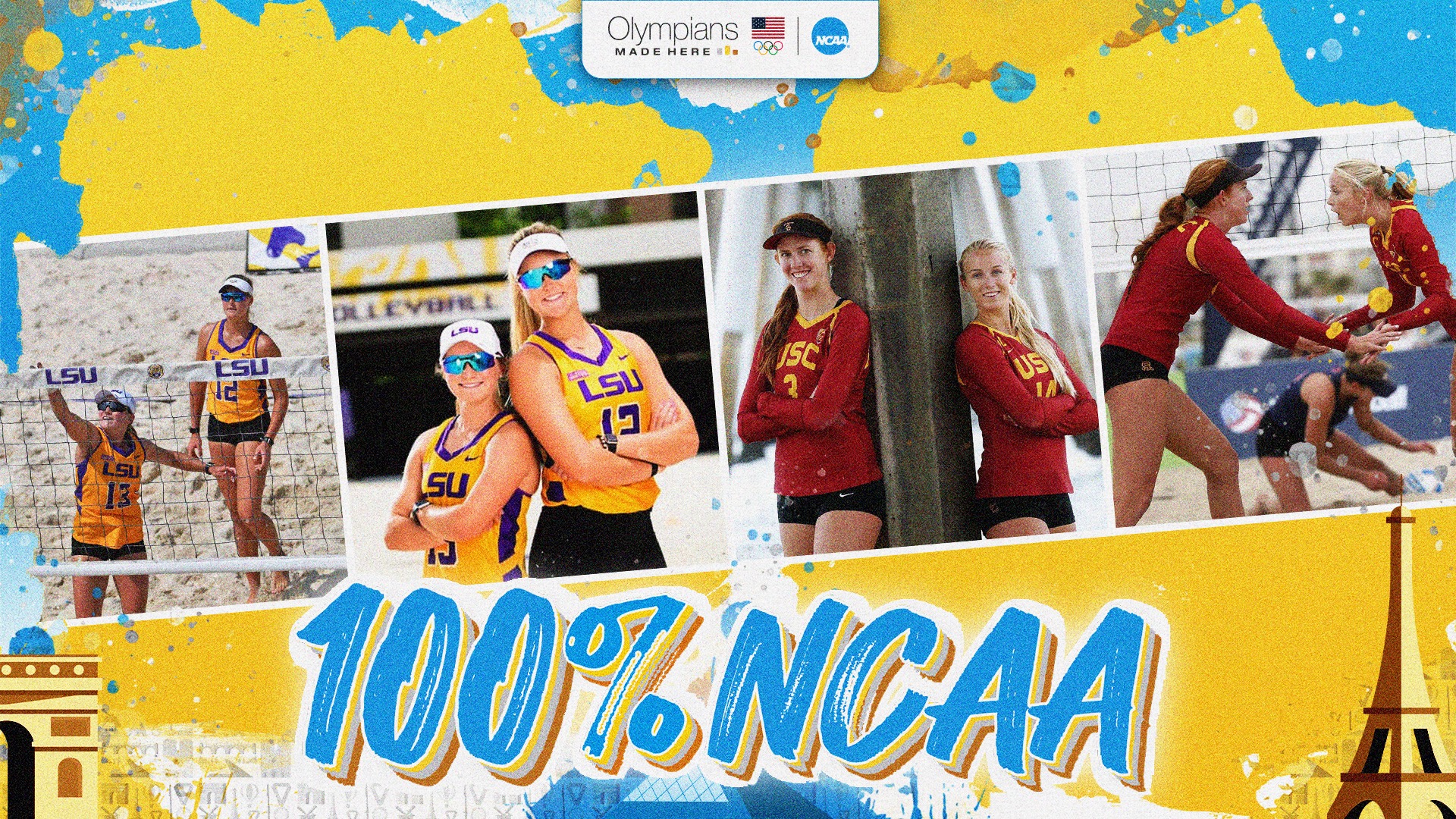 100% NCAA: Meet Team USA women’s beach volleyball players