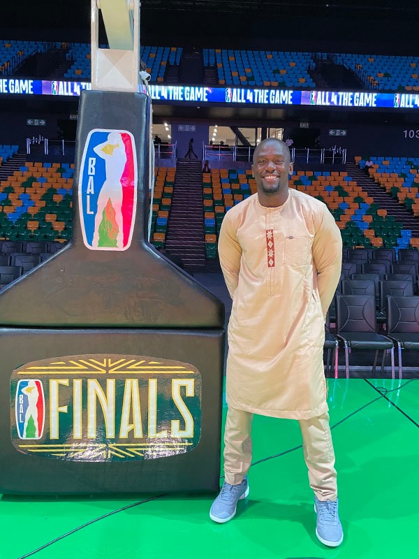 Mutebi, whose parents are immigrants from Uganda, now has opportunity to work with the Basketball Africa League.