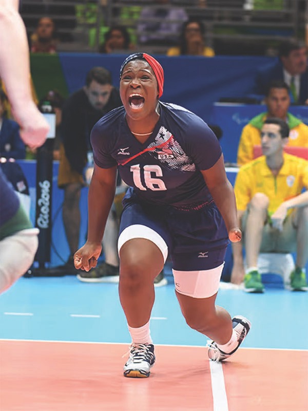 When not competing for Team USA, Nieves operates a nonprofit she founded called Limitless People, which provides sitting and standing volleyball opportunities to all individuals. (Photo courtesy of Getty Images for USOPC)