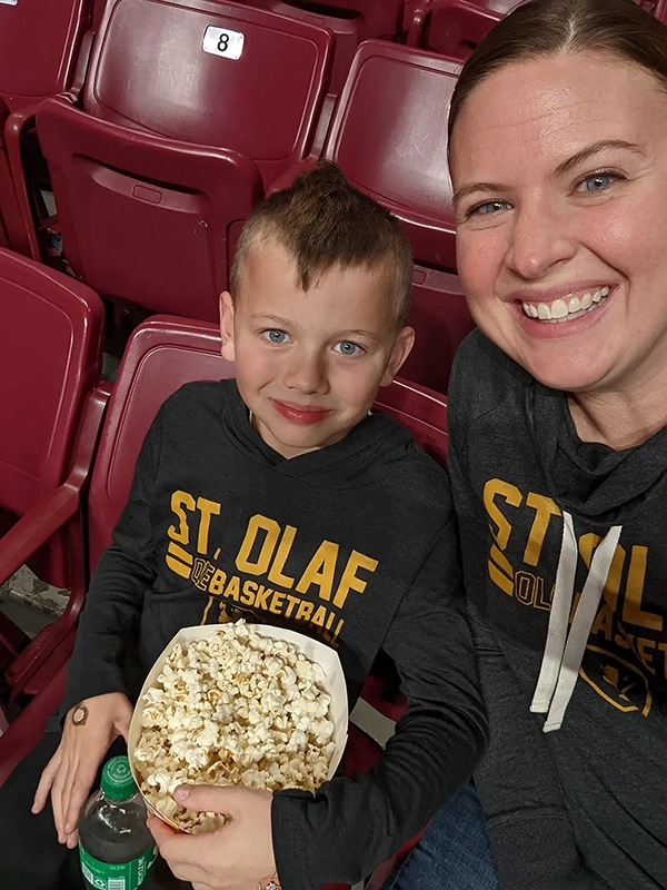 Torin and Catherine on Game Day