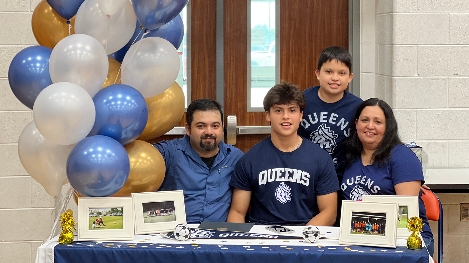 Alvarez, a sophomore, expressed gratitude for his parents' sacrifices to help him play college soccer. (Photos courtesy of Roberto Alvarez)
