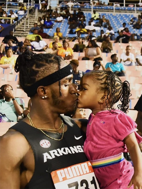 Fatherhood: "I want to show her that with dedication and perseverance, anything is possible," Pinnock said of his daughter, Zaharah.