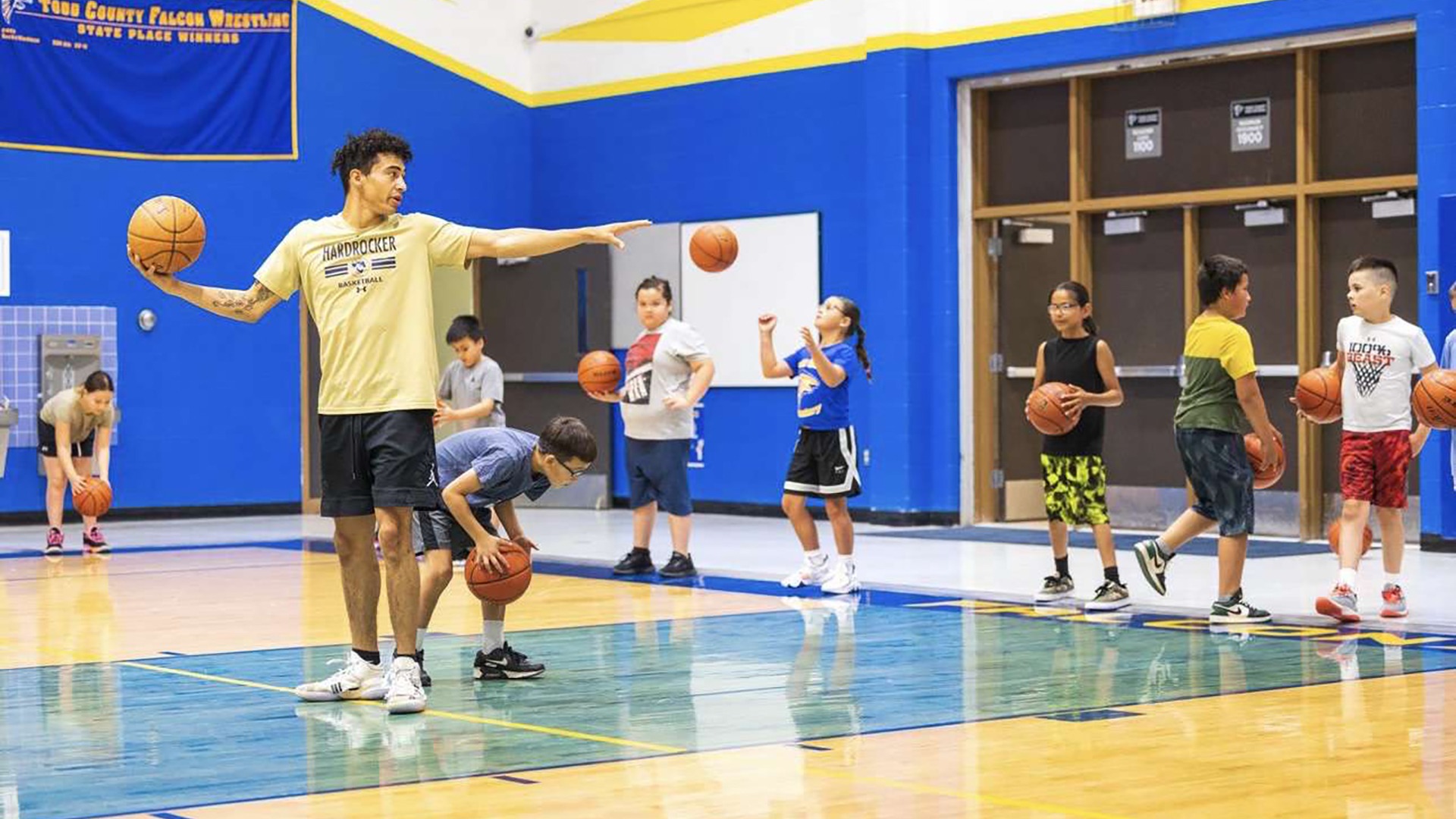 Alejandro Rama has held multiple youth basketball camps at the reservation he grew up on as a way to connect to his culture and inspire Native American youth.