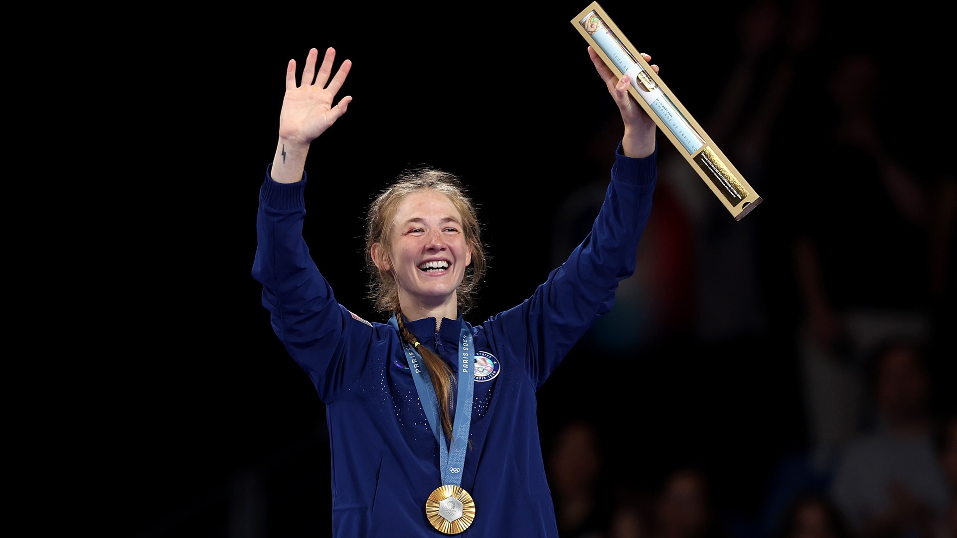 Hildebrandt celebrated her gold medal win with her family and friends, who played a pivotal role in her journey.