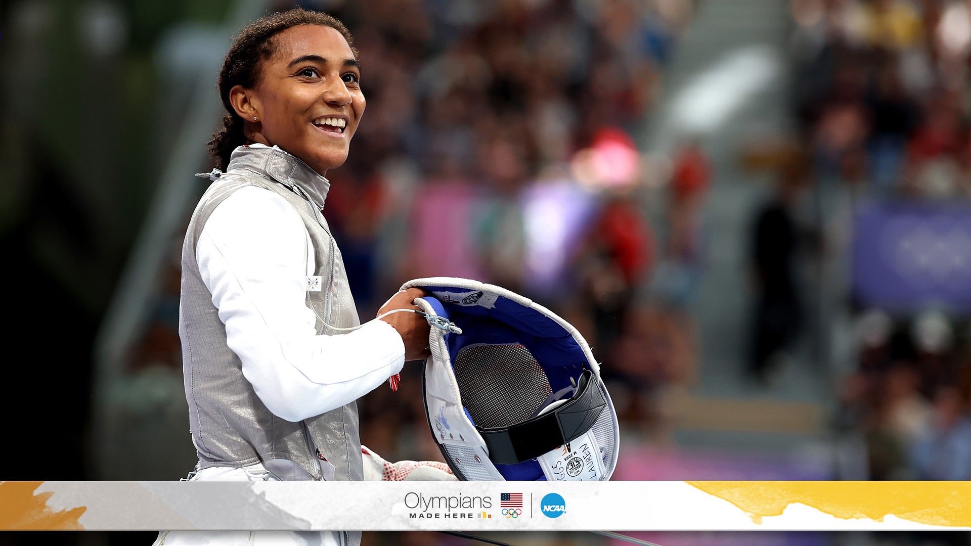 Harvard’s Lauren Scruggs makes Olympic history in fencing