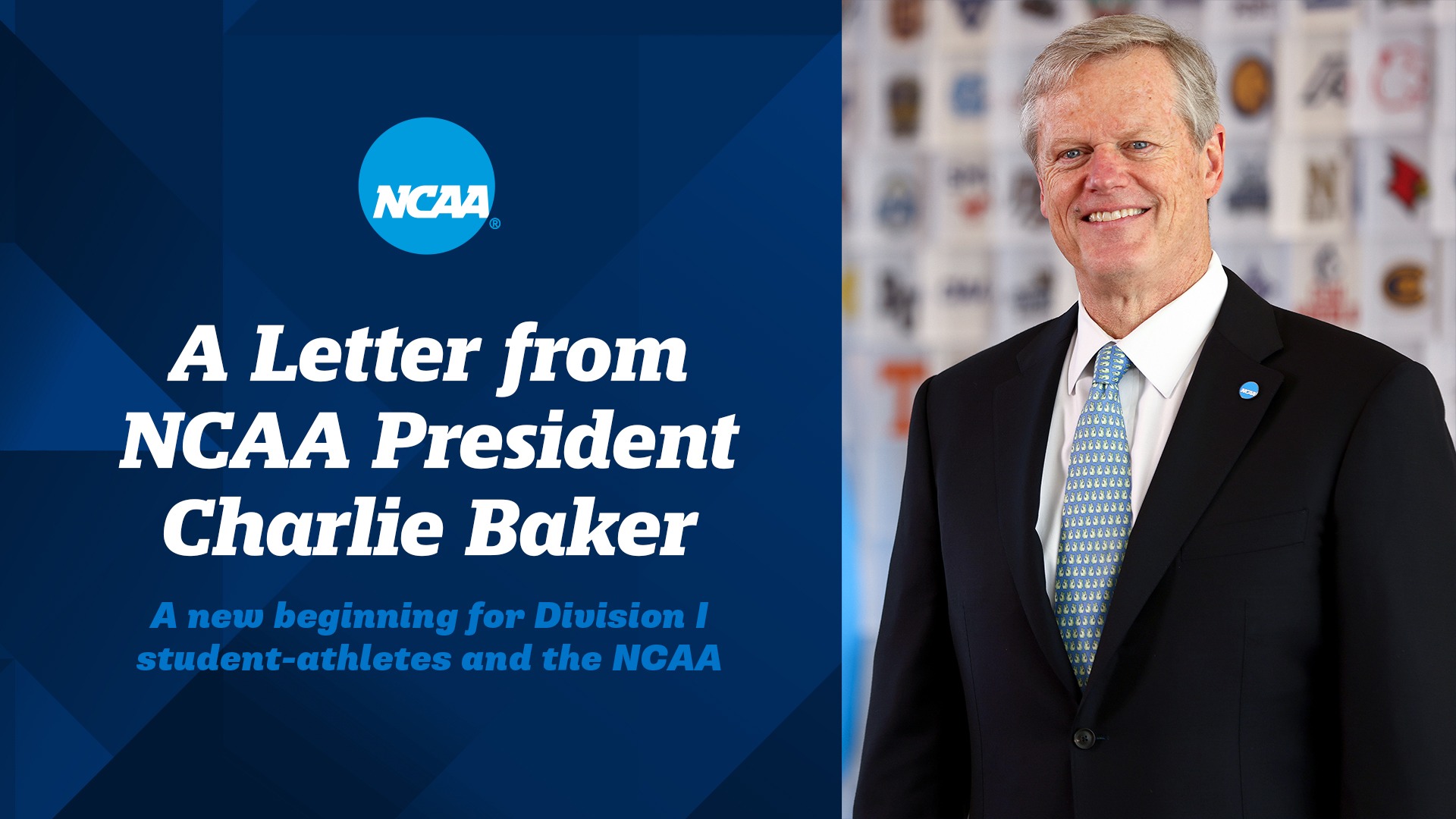 A Letter from NCAA President Charlie Baker