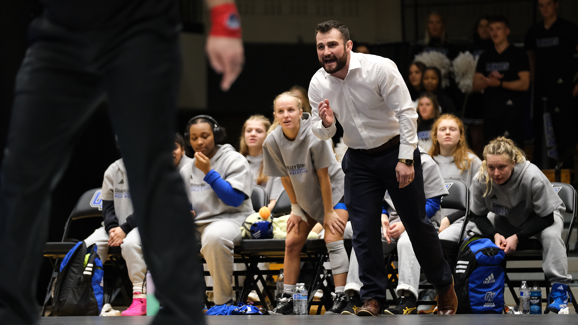 Short helped Mortimer rekindle her love of wrestling. (Photo courtesy of Grand Valley State)