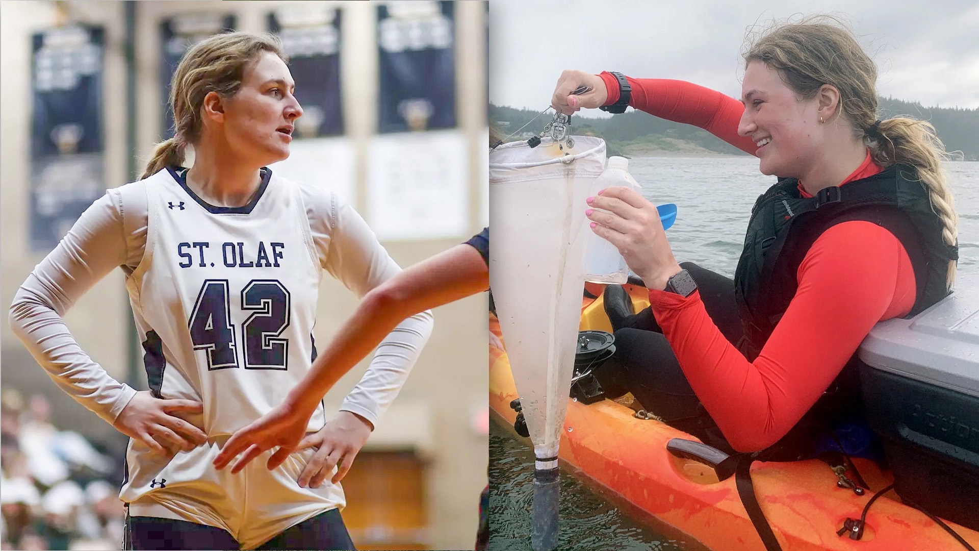 Biostatistics, basketball and gray whales: How St. Olaf’s Sophia Kormann connects passions