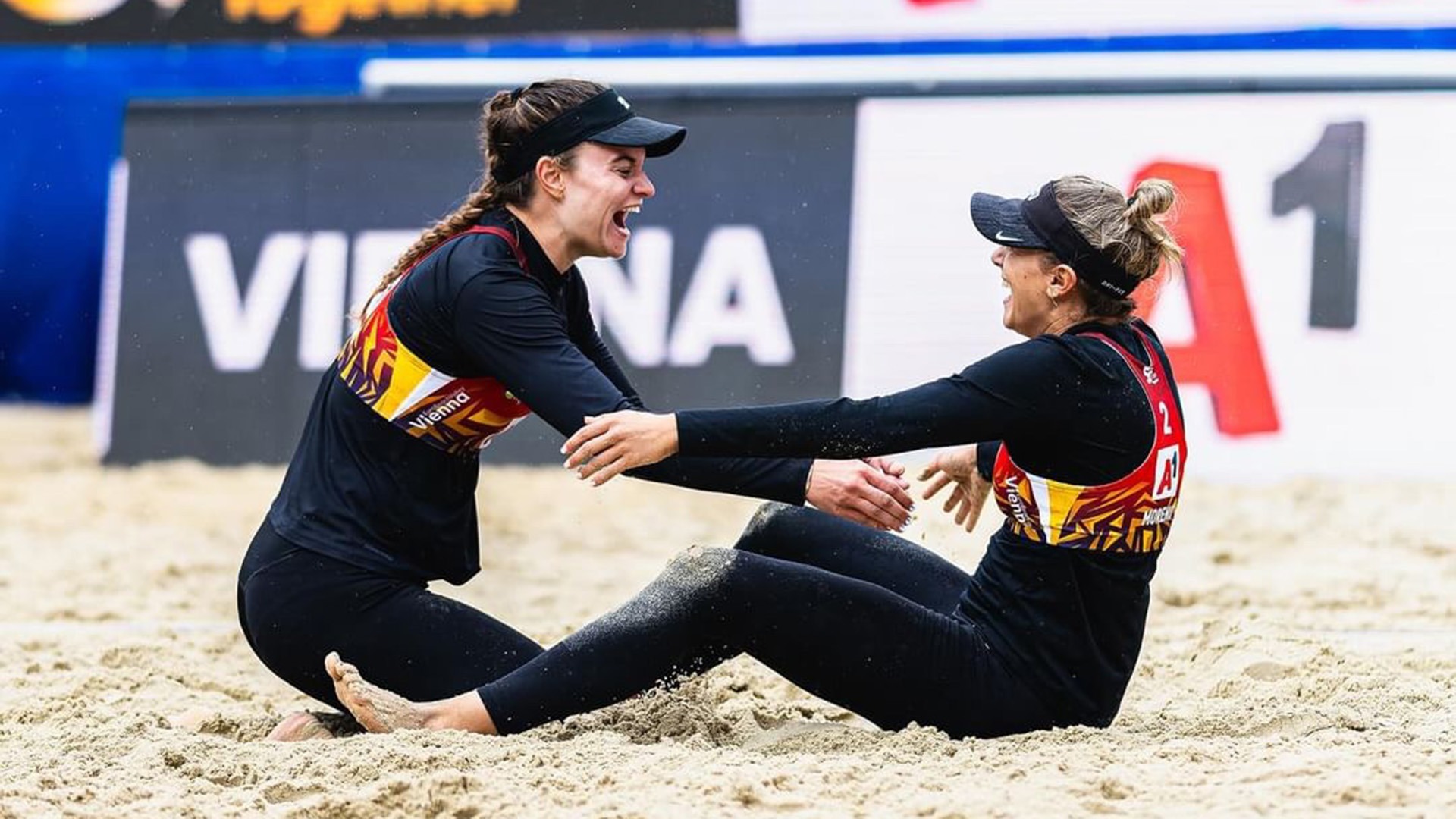 Daniela Álvarez and Tania Moreno Álvarez and Moreno are the first beach volleyball student-athletes in TCU program history to qualify for the Olympic Games. (Photo courtesy of Daniela Álvarez and Tania Moreno)