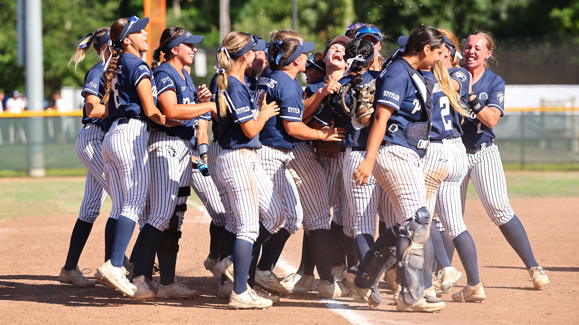 22 MAY 2024: Athletes compete at softball at Bombay Soldiers Creek Park during the 2024 NCAA Division II Championships Festival in Longwood, FL. Jamie Schwaberow/NCAA Photos