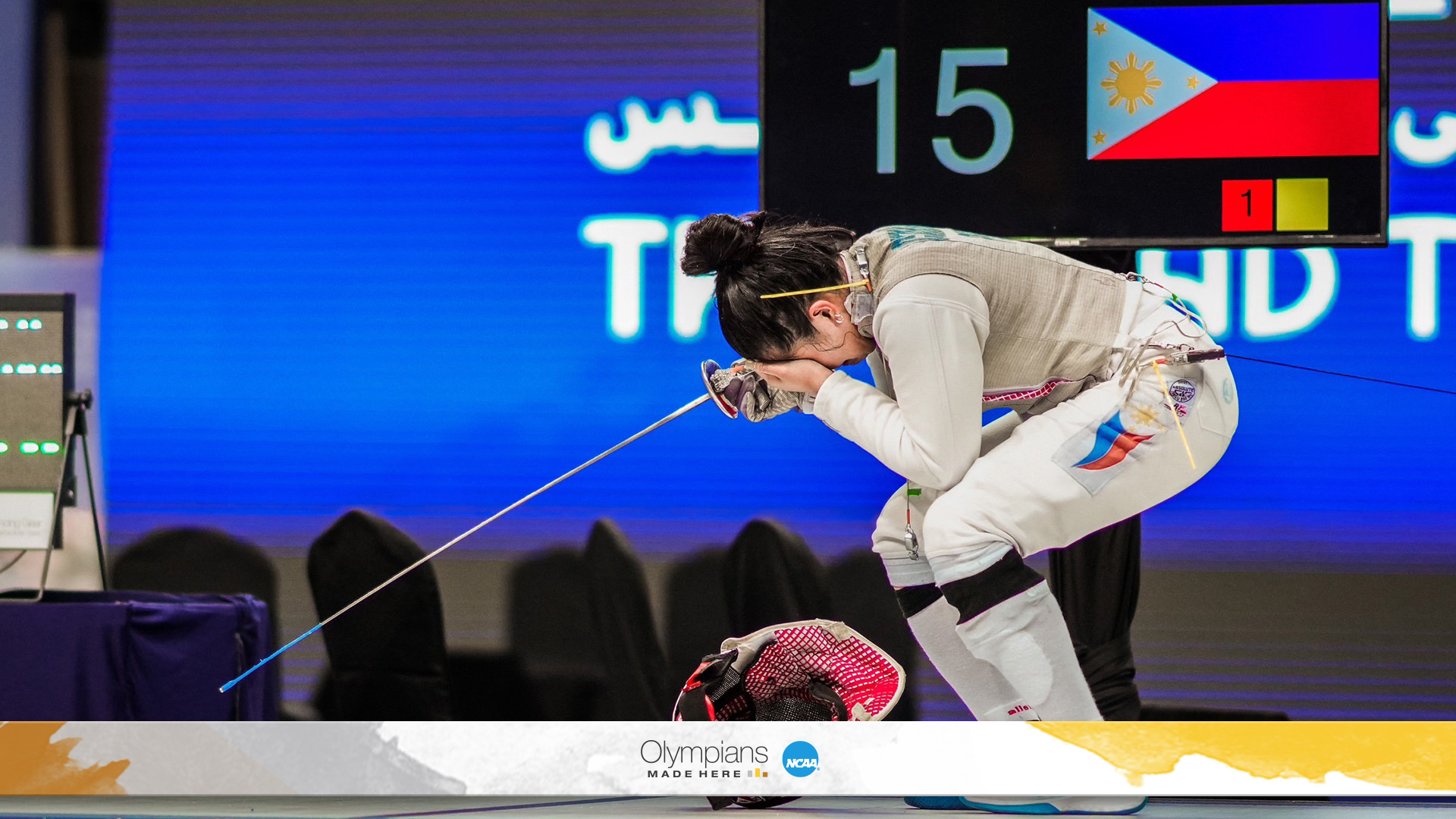 Penn State’s Catantan overcomes injury to become 1st Philippine fencer in Olympics since 1992