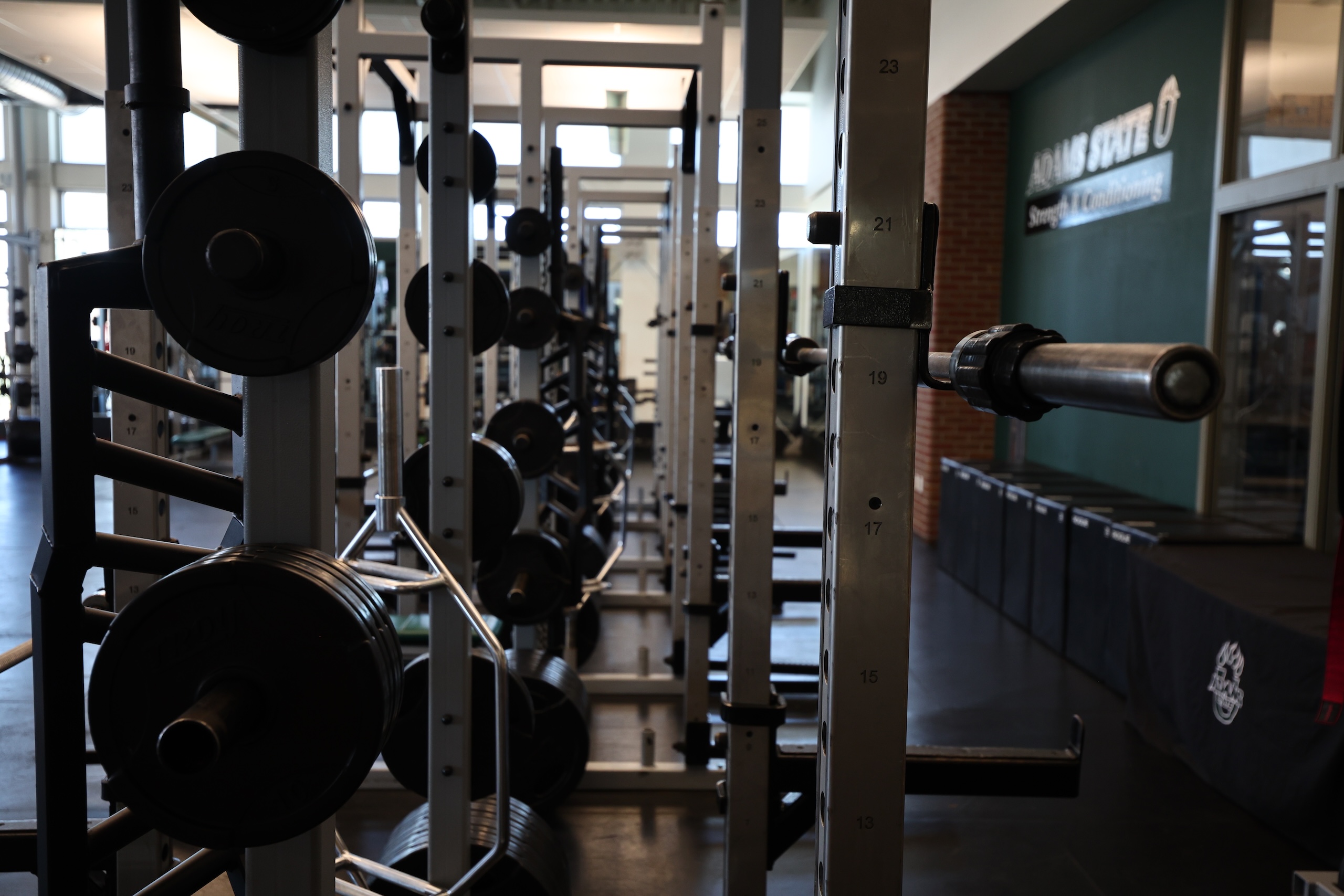 weight room rack